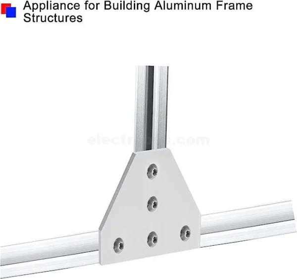 2020 T-Type Aluminum Profile Corner Bracket – Black - Image 2