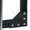 L Shape 2020 Aluminum Extrusion Bracket 5-Hole Tee Joint Plate (Silver/Black) - Image 4
