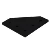 L Shape 2020 Aluminum Extrusion Bracket 5-Hole Tee Joint Plate (Silver/Black) - Image 3