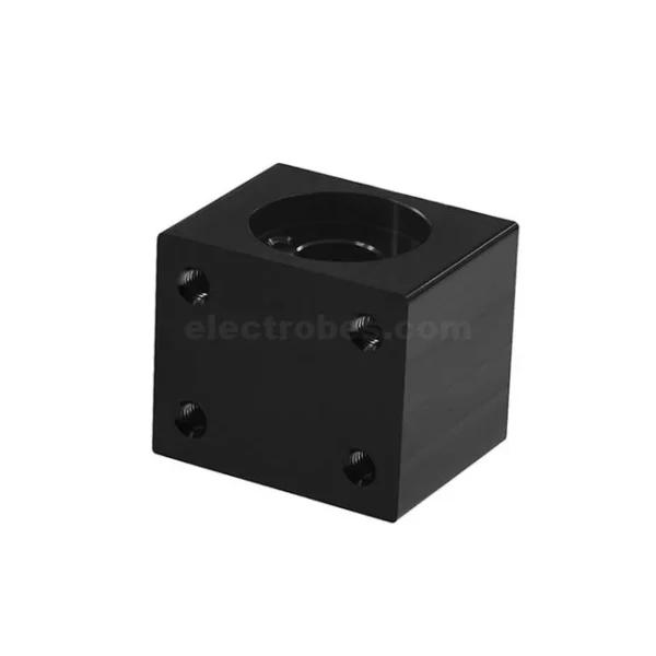 T8 Lead Screw Nut Support Block – Aluminum (Black) - Image 3