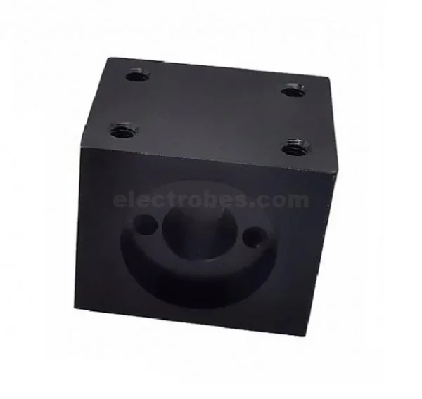 T8 Lead Screw Nut Support Block – Aluminum (Black)