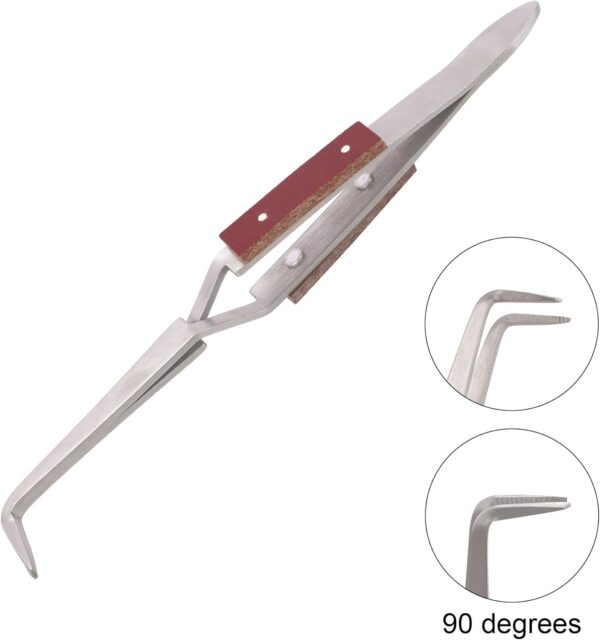 3 Pcs Stainless Steel Electronic Tweezers Set - Image 2