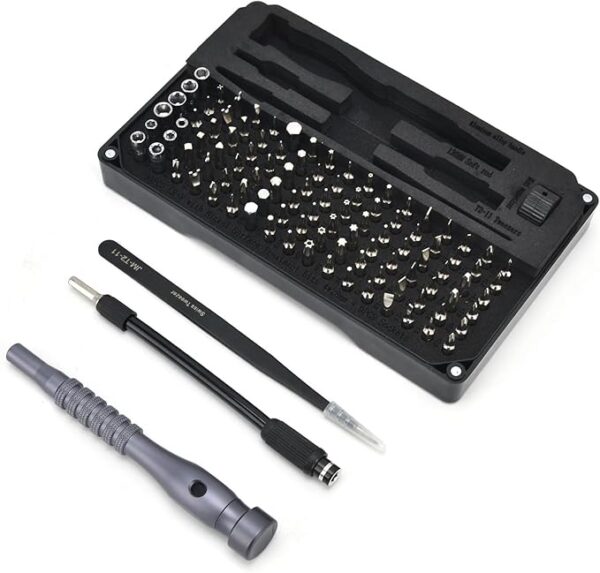 106Pcs JM-8177 Screwdriver Kit - Magnetic Repair Tool Set with CRV Plated Bits - Image 5