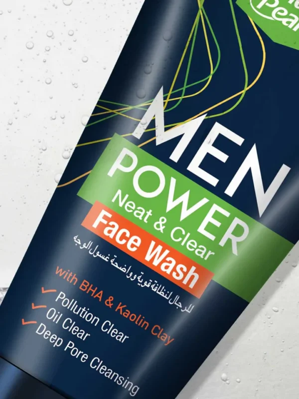 Men Neat & Clear Face Wash with BHA & Kaolin Clay - Image 3