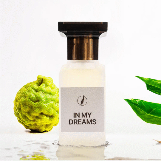 In My Dreams unisex perfume spray 50ml with citrus, green tea, and musk notes.